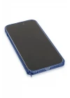 Joko iPhone 15 Pro Max Metal Bumper Mat Kapak - Lacivert