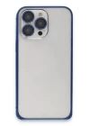 Joko iPhone 15 Pro Metal Bumper Mat Kapak - Lacivert