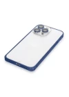 Joko iPhone 15 Pro Metal Bumper Mat Kapak - Lacivert