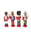 Kurşun Asker Ahşap Dekoratif Eşya 13 Cm 4 Lü Set