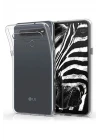 LG K41S Kılıf Lüx Şeffaf Silikon - Şeffaf