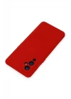 One Plus 9 Kılıf Nano içi Kadife Silikon - Kırmızı