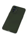 One Plus 9 Kılıf Nano içi Kadife Silikon - Koyu Yeşil