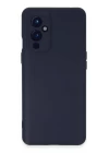 One Plus 9 Kılıf Nano içi Kadife Silikon - Lacivert