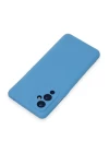 One Plus 9 Kılıf Nano içi Kadife Silikon - Mavi