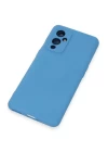 One Plus 9 Kılıf Nano içi Kadife Silikon - Mavi