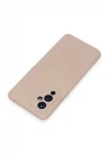 One Plus 9 Kılıf Nano içi Kadife Silikon - Pudra
