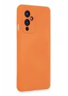 One Plus 9 Kılıf Nano içi Kadife Silikon - Turuncu