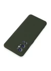 One Plus 9 Pro Kılıf Nano içi Kadife Silikon - Koyu Yeşil