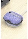 Onegif Airpods 2 (2.nesil) Bright Simli Airpods Kapak - Derin Mor