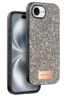 Onegif Apple iPhone 16E Bright Simli Kapak - Çöl Titanyum