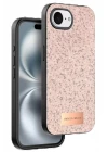 Onegif Apple iPhone 16E Bright Simli Kapak - Pembe