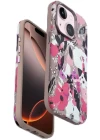Onegif iPhone 15 Flower Series Magsafe Kapak - Pembe