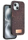 Onegif iPhone 15 Plus Bright Simli Kapak - Derin Mor