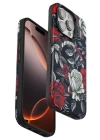 Onegif iPhone 15 Pro Max Flower Series Magsafe Kapak - Siyah