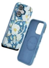 Onegif iPhone 16 Flower Series Magsafe Kapak - Mavi