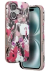 Onegif iPhone 16 Flower Series Magsafe Kapak - Pembe
