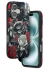 Onegif iPhone 16 Flower Series Magsafe Kapak - Siyah