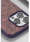 Onegif iPhone 16 Pro Bright Simli Kapak - Derin Mor