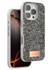 Onegif iPhone 16 Pro Max Bright Simli Kapak - Gümüş