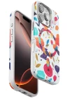 Onegif iPhone 16 Pro Max Flower Series Magsafe Kapak - Beyaz