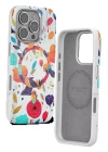 Onegif iPhone 16 Pro Max Flower Series Magsafe Kapak - Beyaz