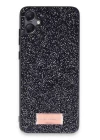 Onegif Samsung Galaxy A05 Bright Simli Kapak - Siyah