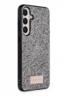 Onegif Samsung Galaxy S23 Bright Simli Kapak - Gümüş