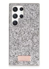 Onegif Samsung Galaxy S24 Ultra Bright Simli Kapak - Gümüş