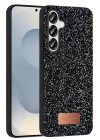 Onegif Samsung Galaxy S25 Bright Simli Kapak - Siyah