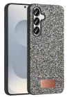 Onegif Samsung Galaxy S25 Plus Bright Simli Kapak - Gümüş