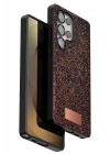 Onegif Samsung Galaxy S25 Ultra Bright Simli Kapak - Derin Mor