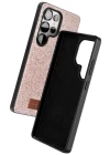 Onegif Samsung Galaxy S25 Ultra Bright Simli Kapak - Pembe