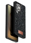 Onegif Samsung Galaxy S25 Ultra Bright Simli Kapak - Siyah