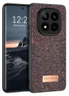 Onegif Xiaomi Redmi Note 14 Pro 4G Bright Simli Kapak - Derin Mor