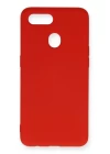 Oppo A12 Kılıf Nano içi Kadife Silikon - Kırmızı