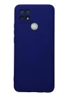 Oppo A15 Kılıf Nano içi Kadife Silikon - Lacivert
