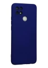 Oppo A15 Kılıf Nano içi Kadife Silikon - Lacivert