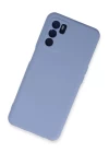 Oppo A16 Kılıf Nano içi Kadife Silikon - Lila