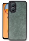 Oppo A38 Kılıf Aras Deri Kapak - Koyu Yeşil