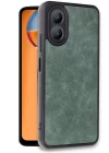 Oppo A38 Kılıf Aras Deri Kapak - Koyu Yeşil