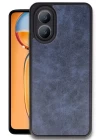 Oppo A38 Kılıf Aras Deri Kapak - Lacivert