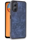 Oppo A38 Kılıf Aras Deri Kapak - Lacivert