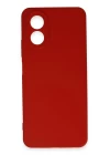 Oppo A38 Kılıf First Silikon - Kırmızı