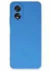 Oppo A38 Kılıf First Silikon - Mavi
