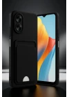 Oppo A38 Kılıf Kelvin Kartvizitli Silikon - Lacivert