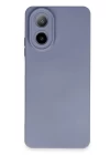 Oppo A38 Kılıf Nano içi Kadife Silikon - Gri
