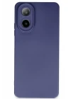 Oppo A38 Kılıf Nano içi Kadife Silikon - Lacivert