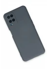 Oppo A54 4G Kılıf Nano içi Kadife Silikon - Gri