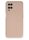 Oppo A54 4G Kılıf Nano içi Kadife Silikon - Pudra